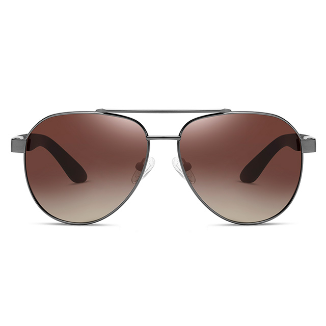 15103 Estilo esportivo Aviador Men Metal Metal Sunglasses