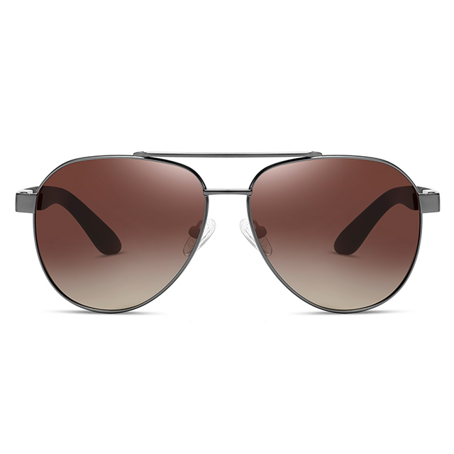 15103 Estilo esportivo Aviador Men Metal Metal Sunglasses