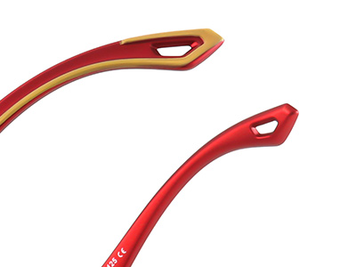 51009-óculos esportivos infantis com pontas de templo de borracha