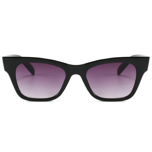 86509 moldura em forma de Cateye elegante com fino fino feminino de braços multicoloridos óculos de sol