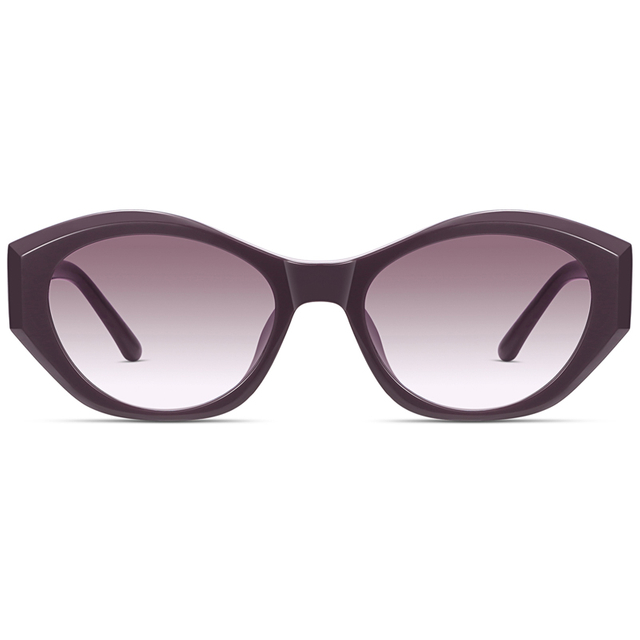 9132 quadro oval geométrico instalado HD lente de nylon lente gracioso óculos de sol