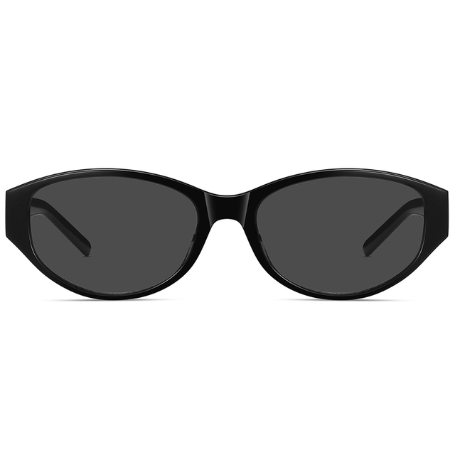 9155 Frame oval de moldura Open Work Metal Letter Hardware em templos Óculos de sol