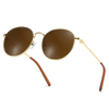 Óculos de sol polarizados de homens redondos clássicos #80151