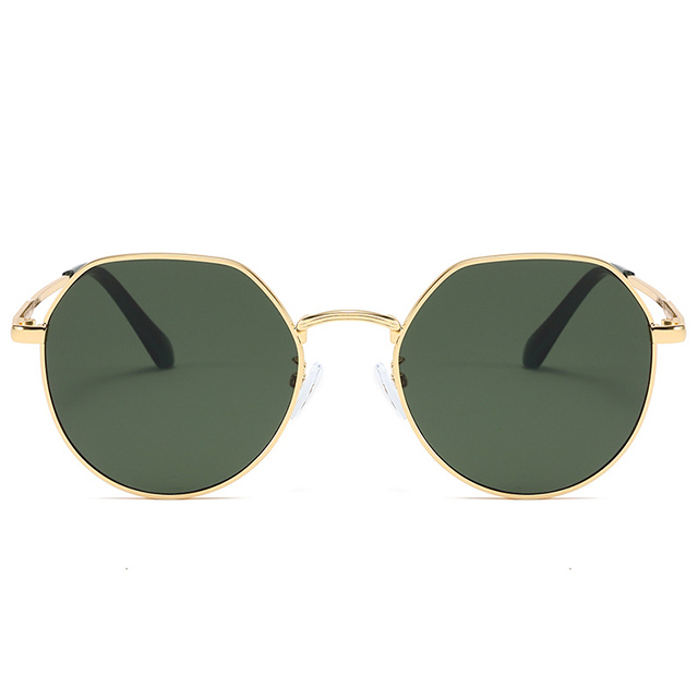 Óculos de sol unissex de lente polarizada de metal #80148