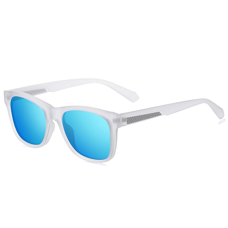 7517 quadro quadrado clássico com cores macias de borracha fosco TAC Óculos de sol polarizados