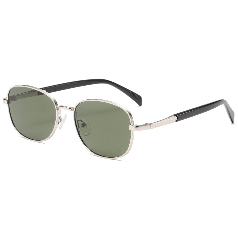 2288 Classic Round Slender Metal Metal Frame Flexible Nariz Pads Unissex Sunglasses