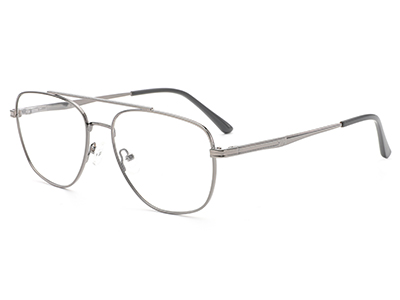 507-C3-armações ópticas de metal para homens com armas brilhantes