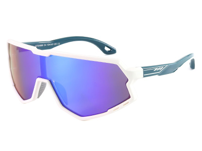 51009-C4-óculos esportivos infantis brancos-verdes