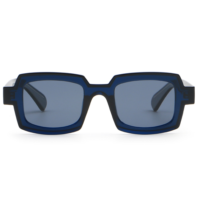 66308 espessura do estilo de retange e óculos de sol de moda de plástico texturizados