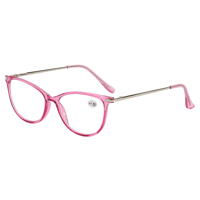 3016 CATEYE SHAPE Frame Apresentam cores claras Luz azul Mulheres lendo óculos de leitura