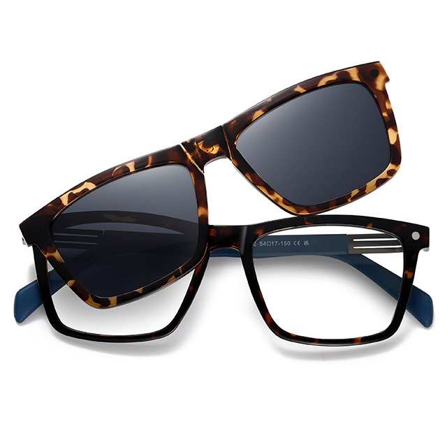 33102 Frame quadrado Frame UV400 CLIP UNISSISEX de óculos de sol