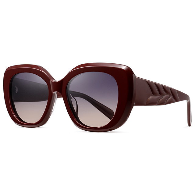 32121 Soldado de borboleta elegante Mulheres óculos de sol acetato