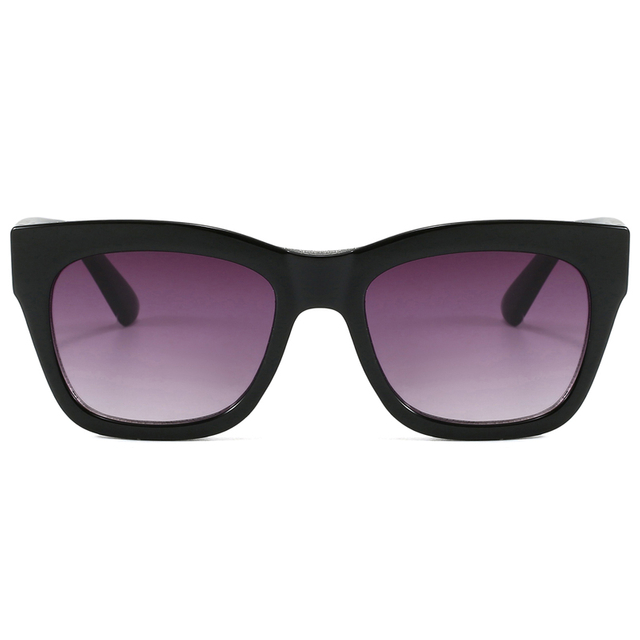 86508 Soldura da forma retangular com injeção plástica de pó glitter Mulheres óculos de sol