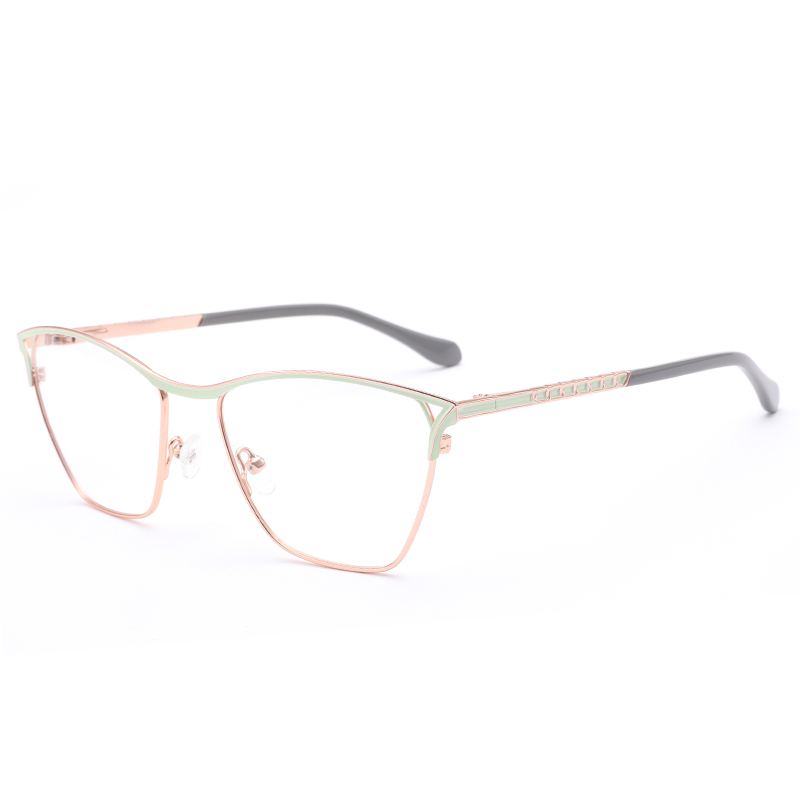 1026 Spring Hinge Hinge Photochromic Metal Mulheres óculos