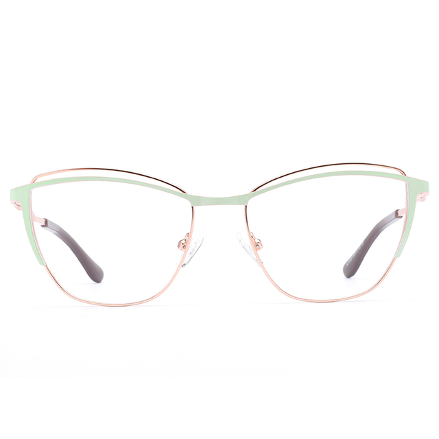 1025 Spring Hinge Hinge Photochromic Metal Mulheres óculos