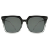 Estoque de tamanho grande gradiente de cor, quadro de mulheres/unissex Moda Moda Plástico Óculos de sol polarizados #825