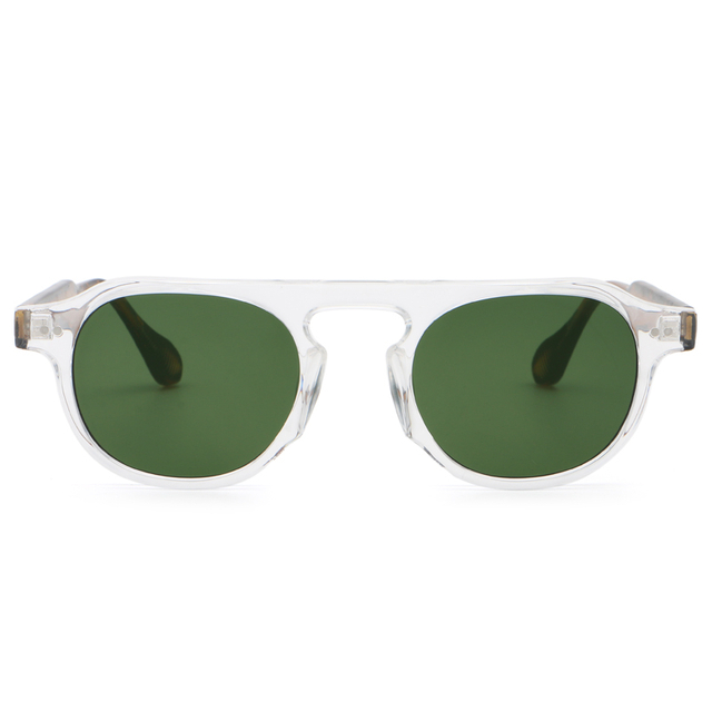 6215 SHOPE redonda da forma horizontal Ponte do nariz UV400 Óculos de sol