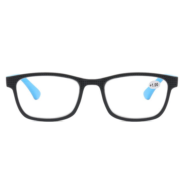 3110 moldura de retângulo elegante de dois tons de cores luminosas sólidas foscas de leitura unissex