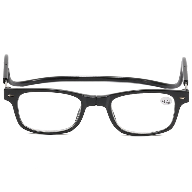 3083 Moldura de forma do retângulo Pescoço magnético pendurado óculos de leitura sem pressão