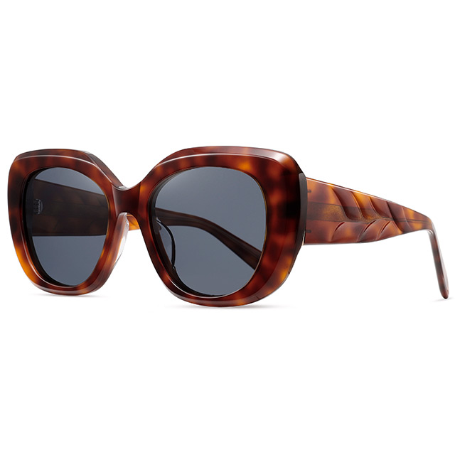 32121 Soldado de borboleta elegante Mulheres óculos de sol acetato