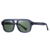 32102 Aviator Double Bridge Unissex Acetato Sunglasses