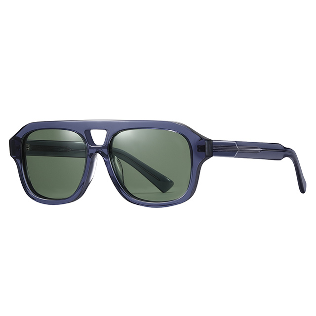 32102 Aviator Double Bridge Unissex Acetato Sunglasses