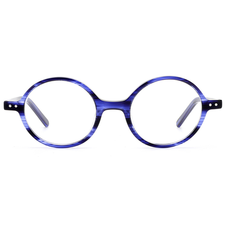 2150 Pequeno quadro frontal Spring dobradiça anti -azul lente retro estilo unissex acetato óculos óculos