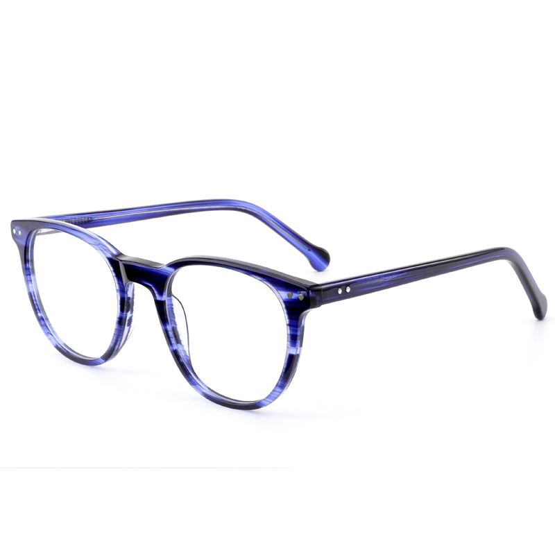 2144 pregos de tom prateado em forma oval decorados de estilo retro slim acetato de quadros ópticos