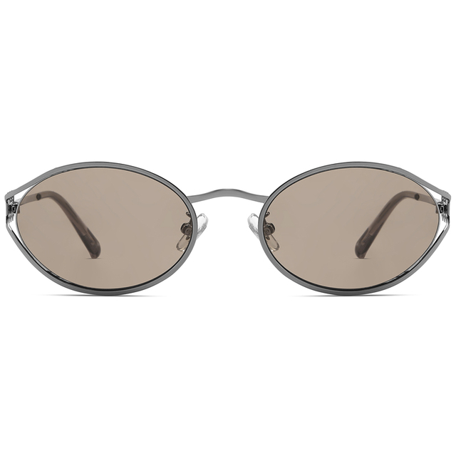 7290 FORMA DE CUTO CUTOUT FORÇA FRONTAL GEOMETRICAL TEMPOLOS DE CONSTRUÇÃO SUNGLESS METAL SUNGLESSES