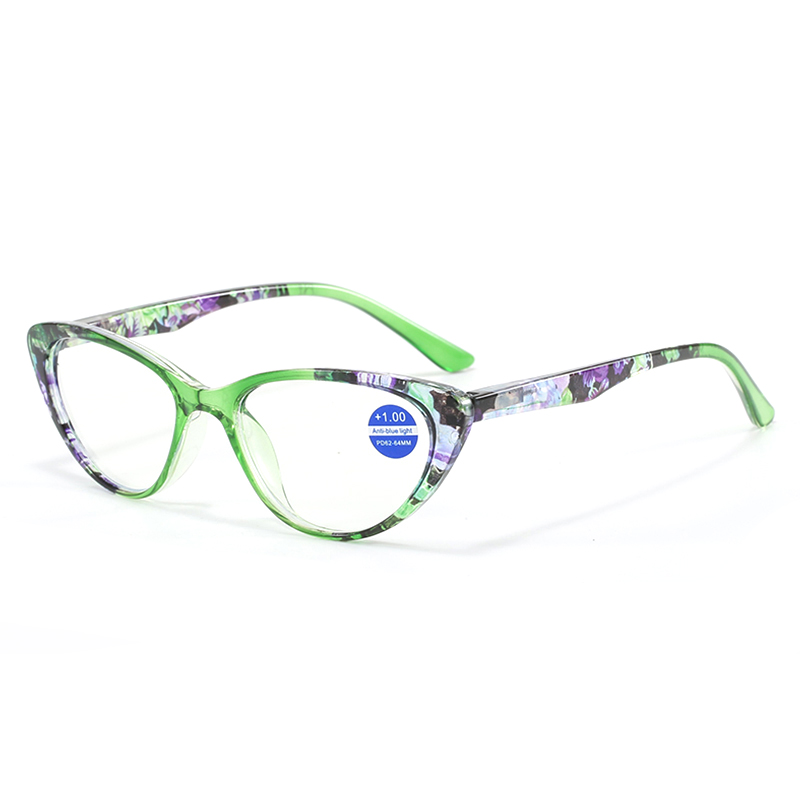 3099 Trendy Cateye Shape Frame Caracteria de cristal desbotado PTIRN PTIRN MULHERES LEITURAS COISAS DE LEITÃO