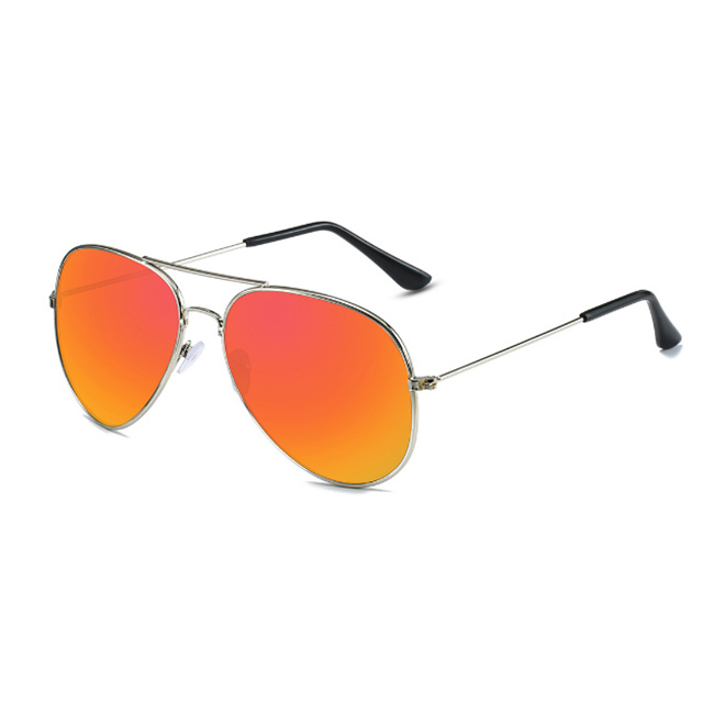 Óculos de sol de metal polarizado aviador 3025