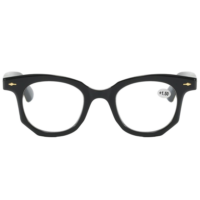 3146 SHAME redonda Antecedentes de metal de moldura cheia na linha de sobrancelha de templas Reader unissex