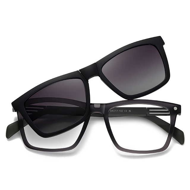 33102 Frame quadrado Frame UV400 CLIP UNISSISEX de óculos de sol