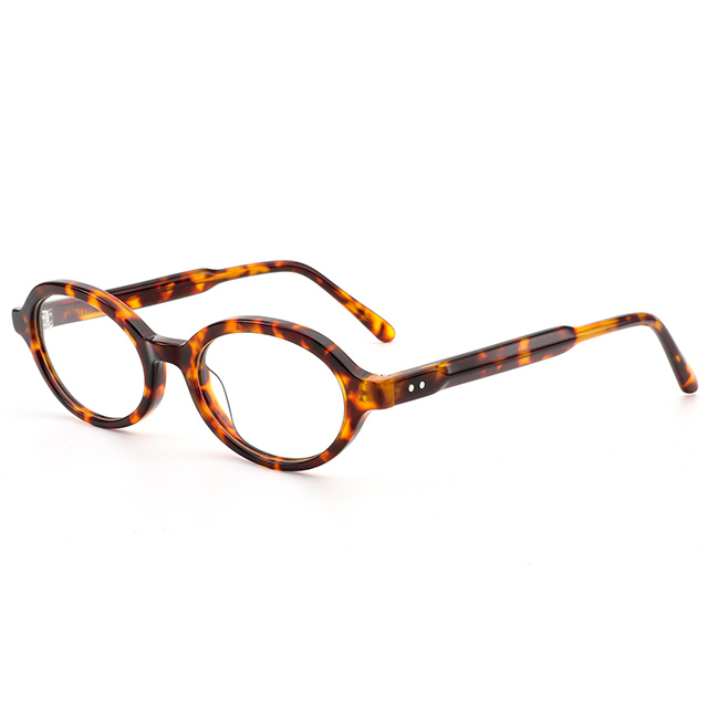 2171 pequenos quadros ópticos de acetato de estilo retro oval de forma oval