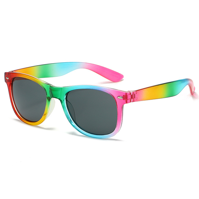 8816317 Transparente Rainbow Color por atacado de óculos de sol promocionais
