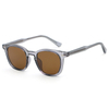 6243 RIM Full Wayfarer Style com rebites de prata de metal UV400 Óculos de sol unissex