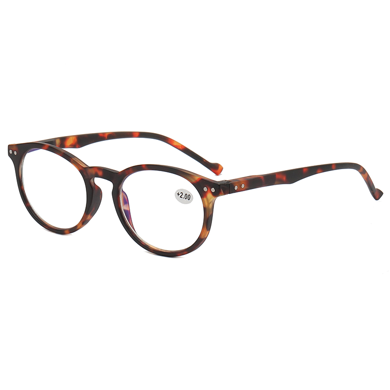 3017 RETRO SHAPE ROUNT SHAPE Frame Rectações de prata Duas cores de tons Leitores