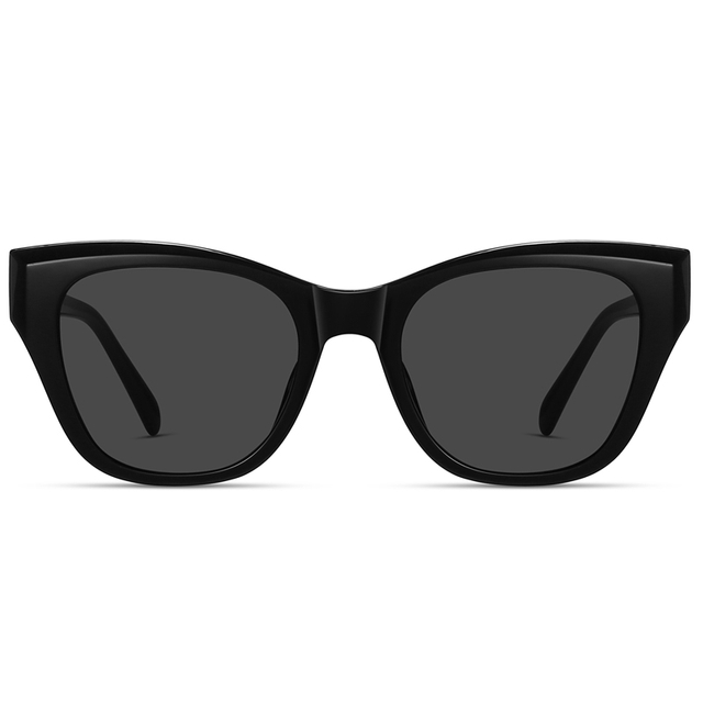 9119 Construção completa de acetato de formato de borboleta apresenta templos largos, óculos de sol mulheres